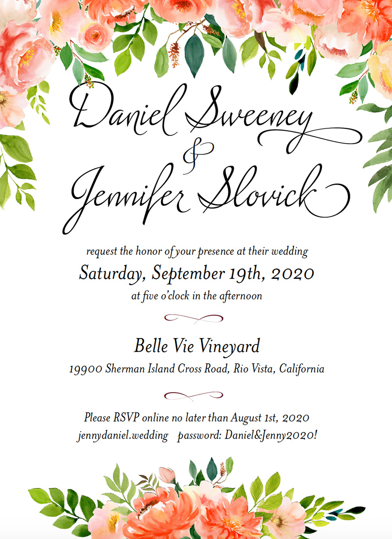 wedding invitation